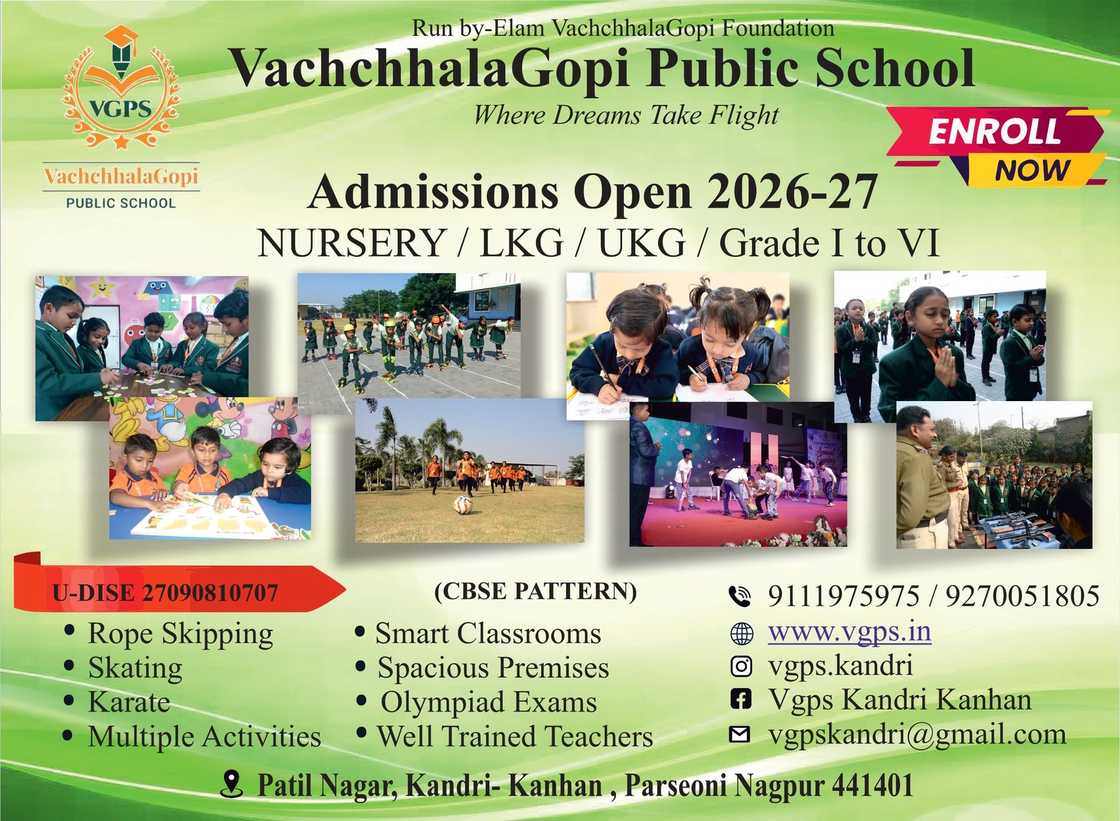 Admissions Open VGPS
